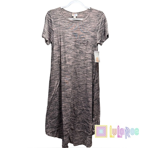 LulaRoe Carly Swing Dress Front Pocket Loose & Relaxed Fit Stretchy NWT 2-4 - Picture 1 of 12